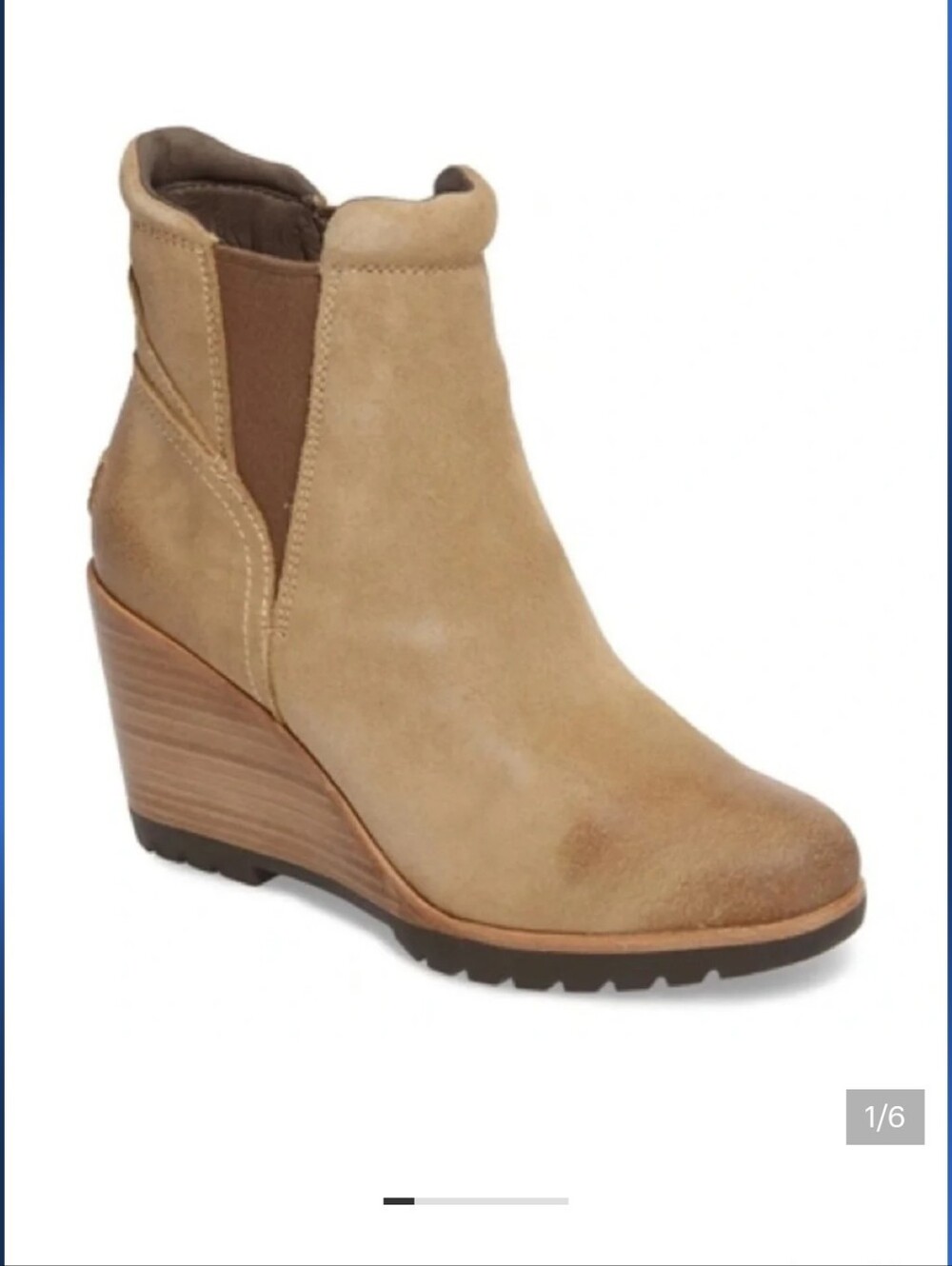 Sorel After Hours Chelsea wedge Size 7